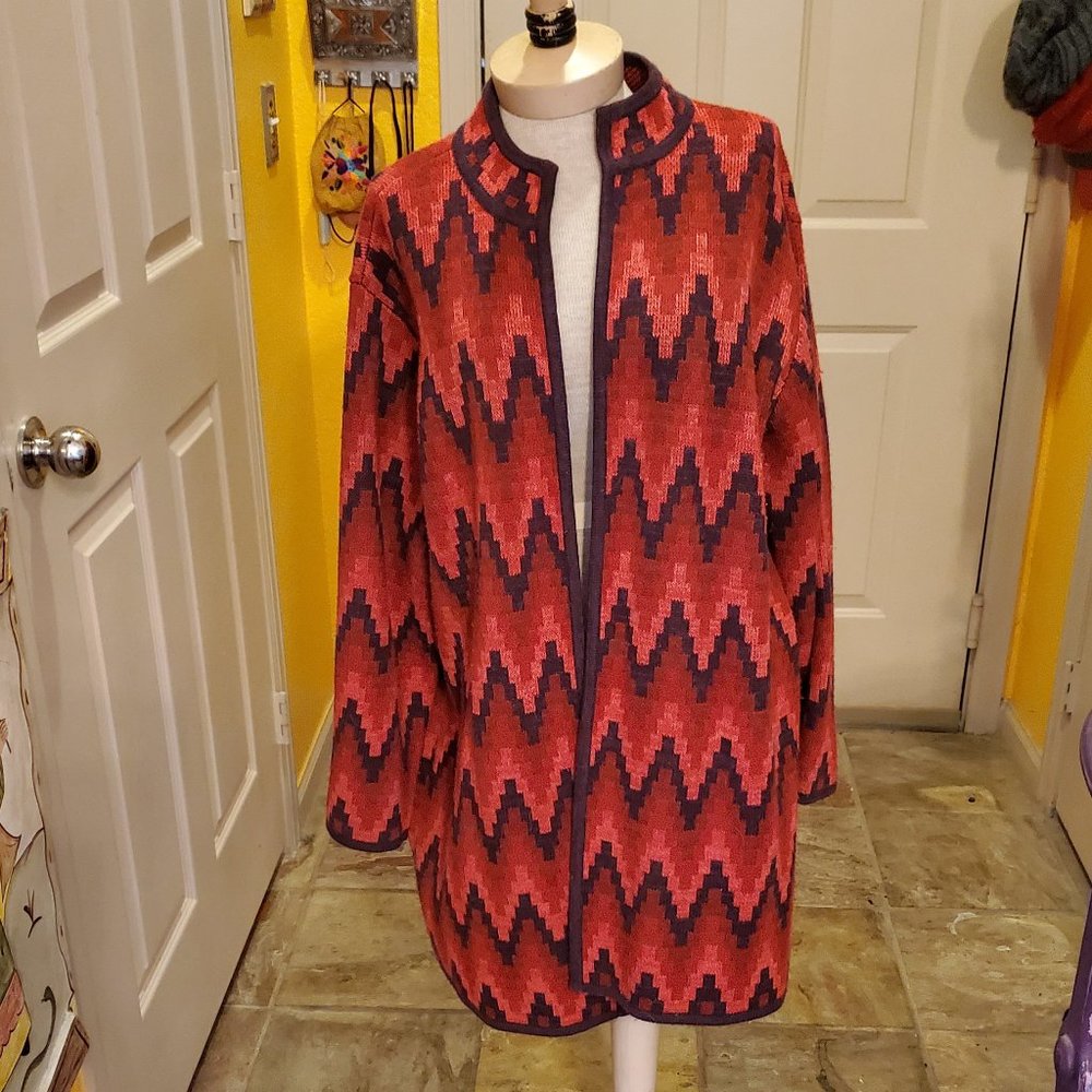 Vintage 80's, "Trippin" sweater coat